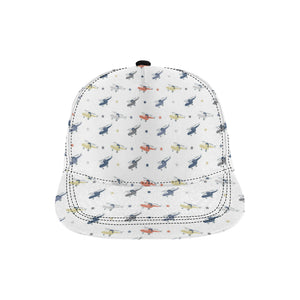 Cute helicopter star pattern All Over Print Snapback Cap