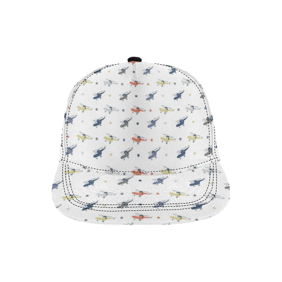 Cute helicopter star pattern All Over Print Snapback Cap