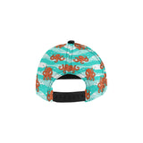 Octopuses sea wave background All Over Print Snapback Cap