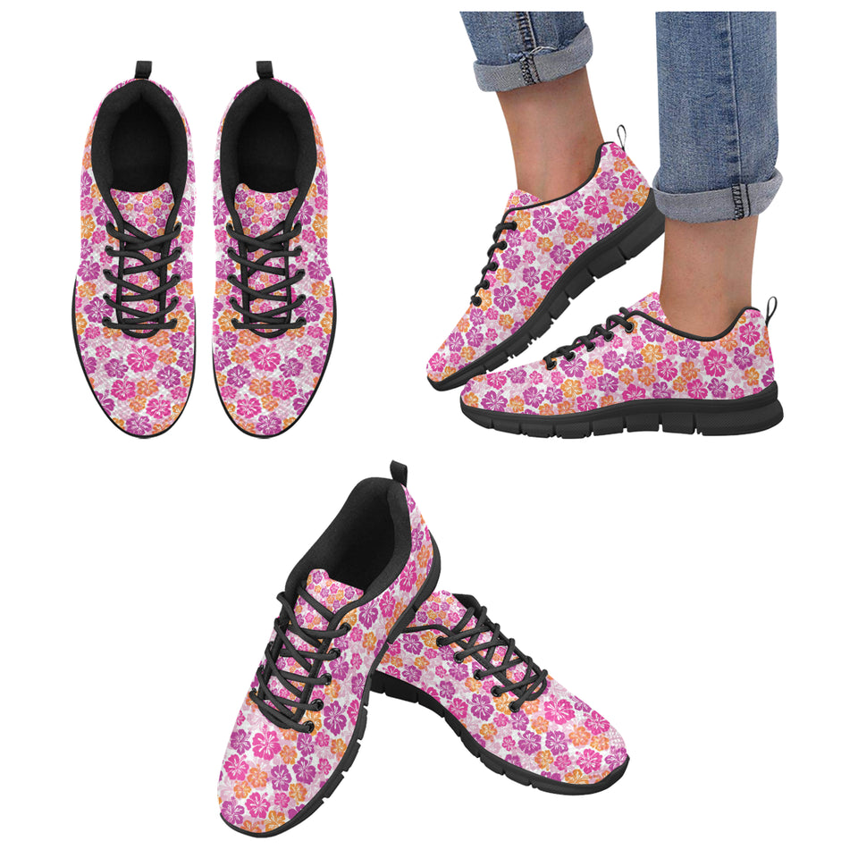 Hibiscus Pattern Print Design 01 Women's Sneaker Shoes