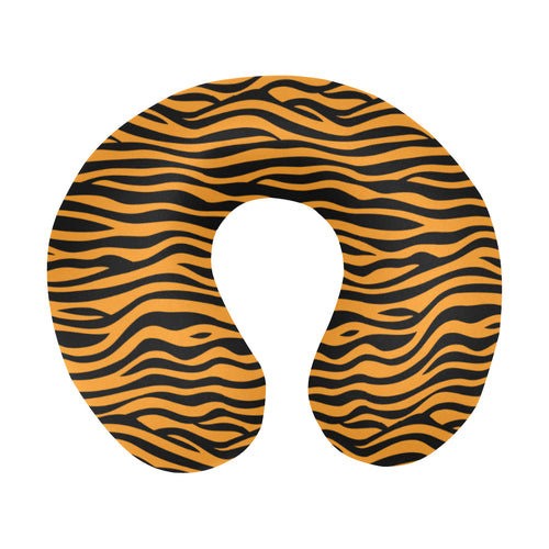 Bengal tigers skin print pattern background U-Shaped Travel Neck Pillow