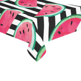 Watercolor paint textured watermelon pieces Tablecloth