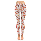 Colorful Maple Leaf pattern Women's Legging Fulfilled In US