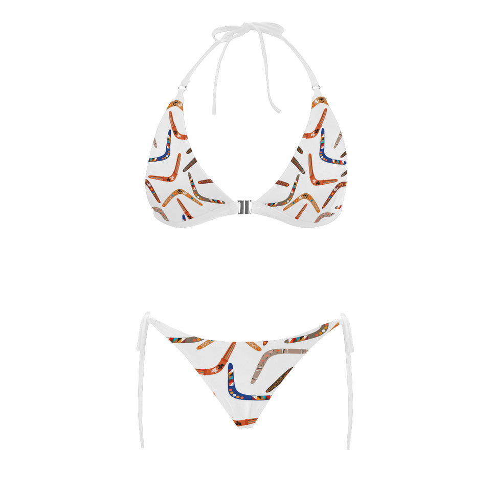 Boomerang Australian aboriginal ornament pattern Sexy Bikinis Two-Piece Swimsuits
