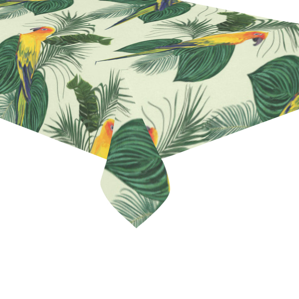 Beautiful parrot palm leaves pattern Tablecloth