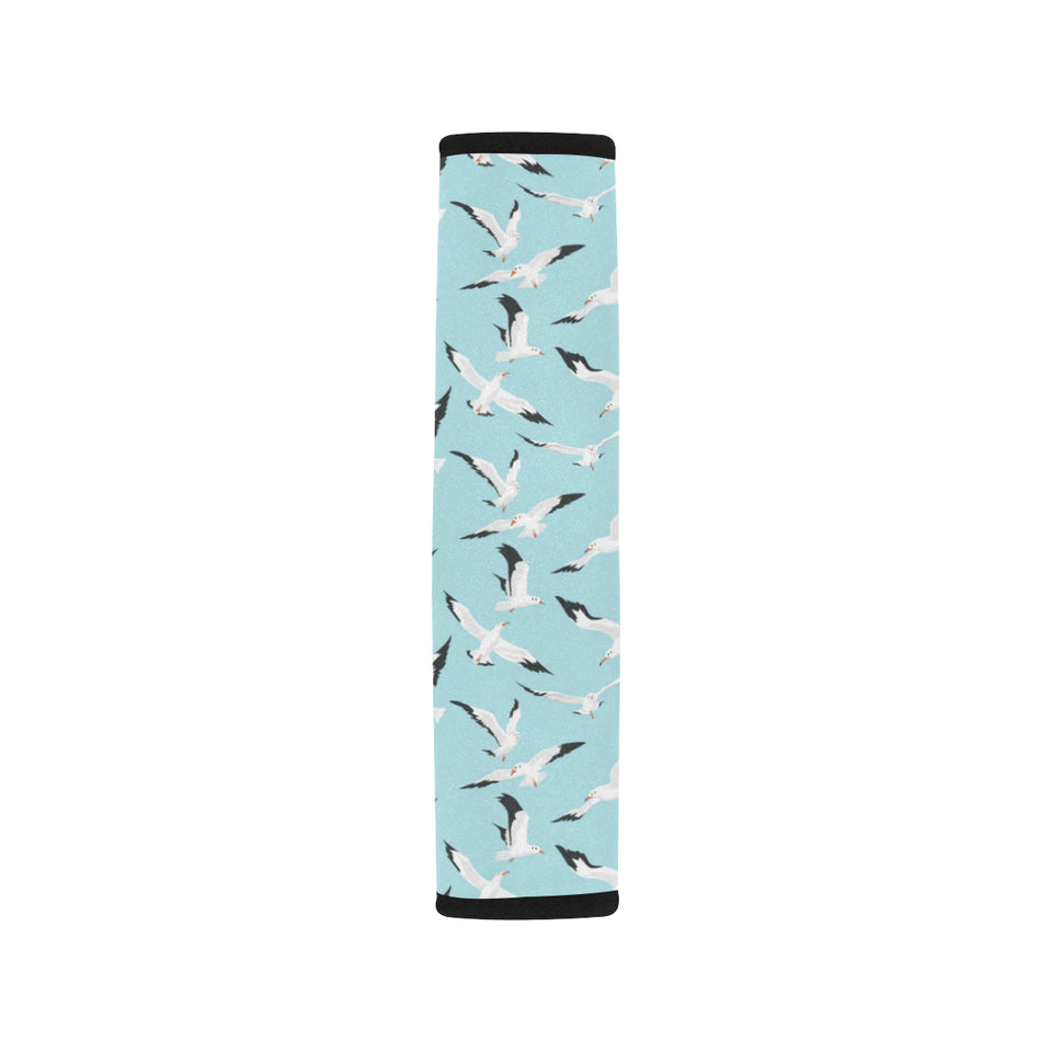 Seagull Pattern Print Design 01 Car Seat Belt Cover
