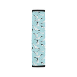 Seagull Pattern Print Design 01 Car Seat Belt Cover