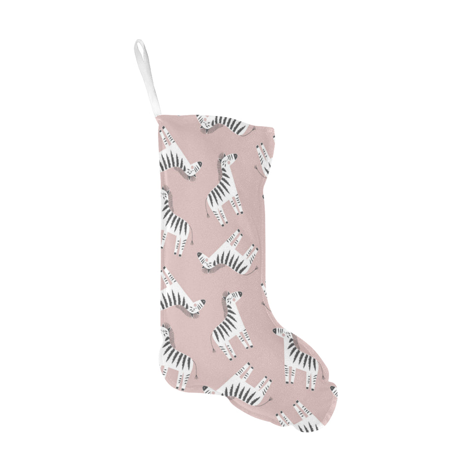 Cute zebra pattern Christmas Stocking