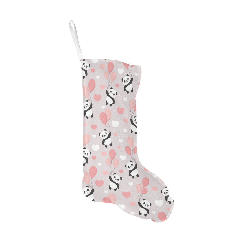 Cute panda ballon heart pattern Christmas Stocking