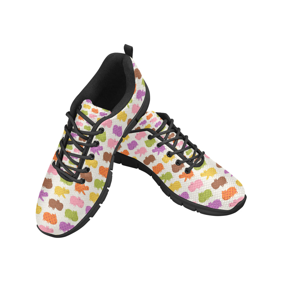 Hippopotamus Pattern Print Design 01 Women's Sneaker Shoes