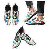 Darts Pattern Print Design 03 Men's Breathable Sneakers ( Model 055)