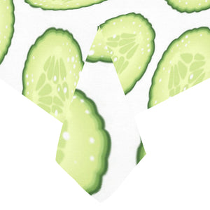 Cucumber slices pattern Tablecloth