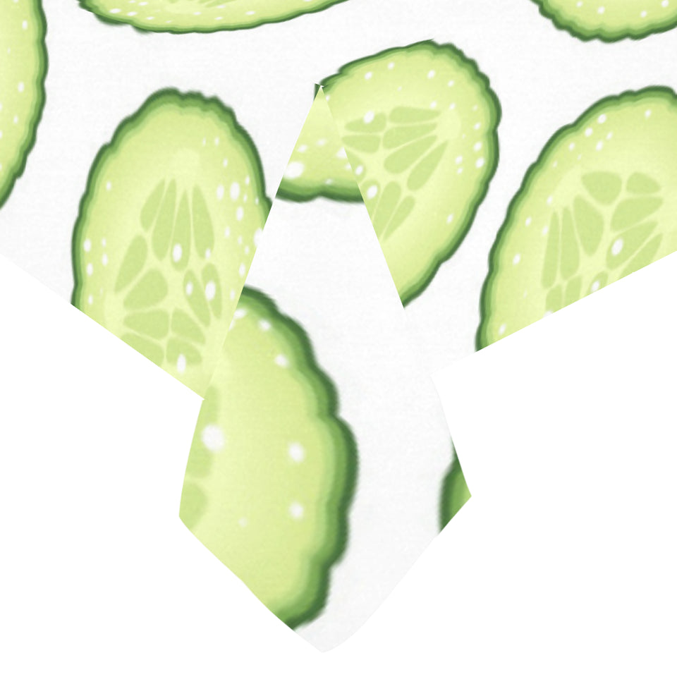 Cucumber slices pattern Tablecloth