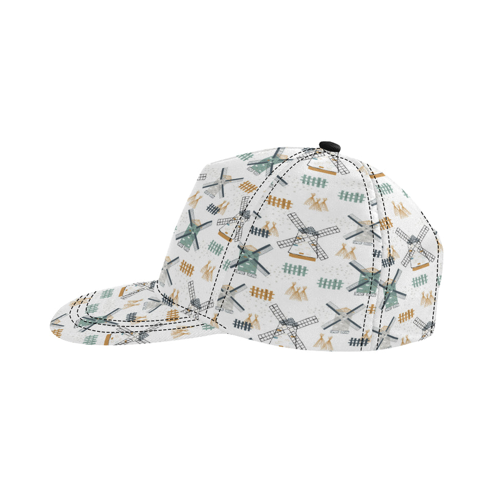 windmill pattern All Over Print Snapback Cap