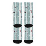 Crows christmas hat scarf Crew Socks