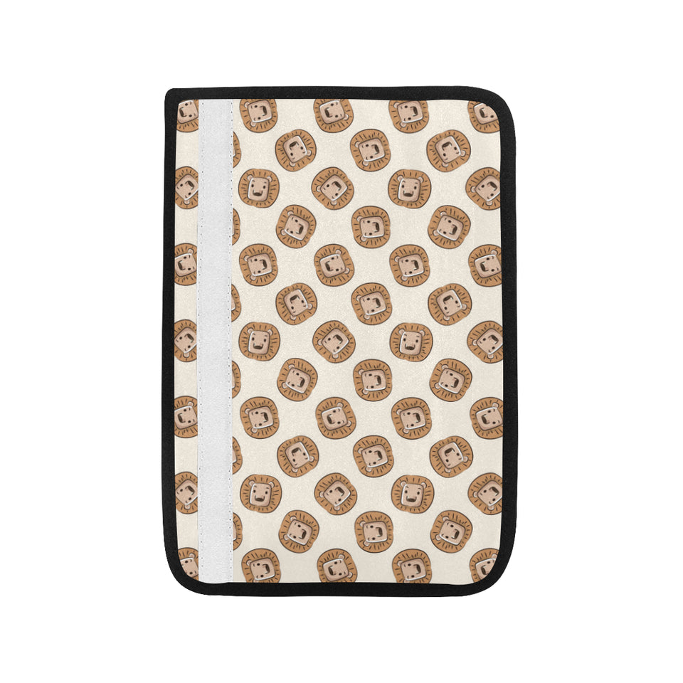 Lion Pattern Print Design 01 Car Seat Belt Cover