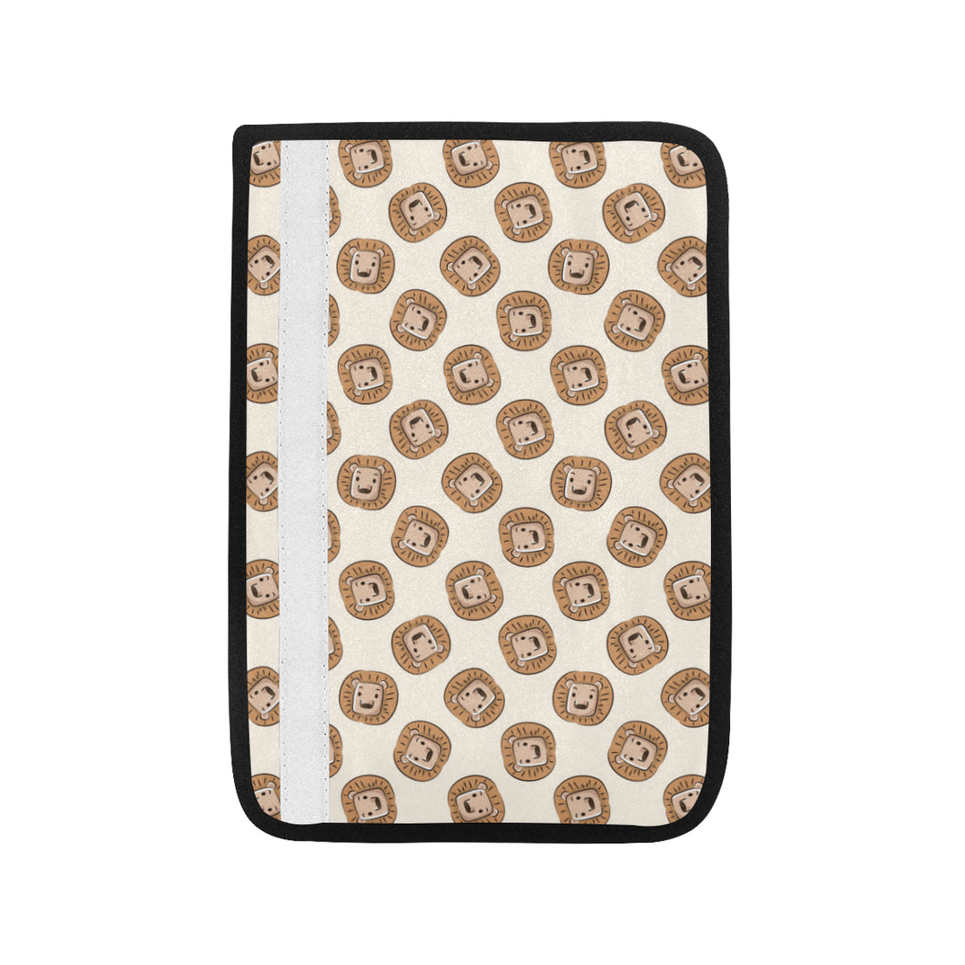 Lion Pattern Print Design 01 Car Seat Belt Cover