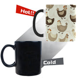 Cute rooster chicken cock Morphing Mug Heat Changing Mug