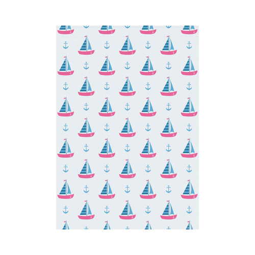 Sailboat anchor pattern House Flag Garden Flag