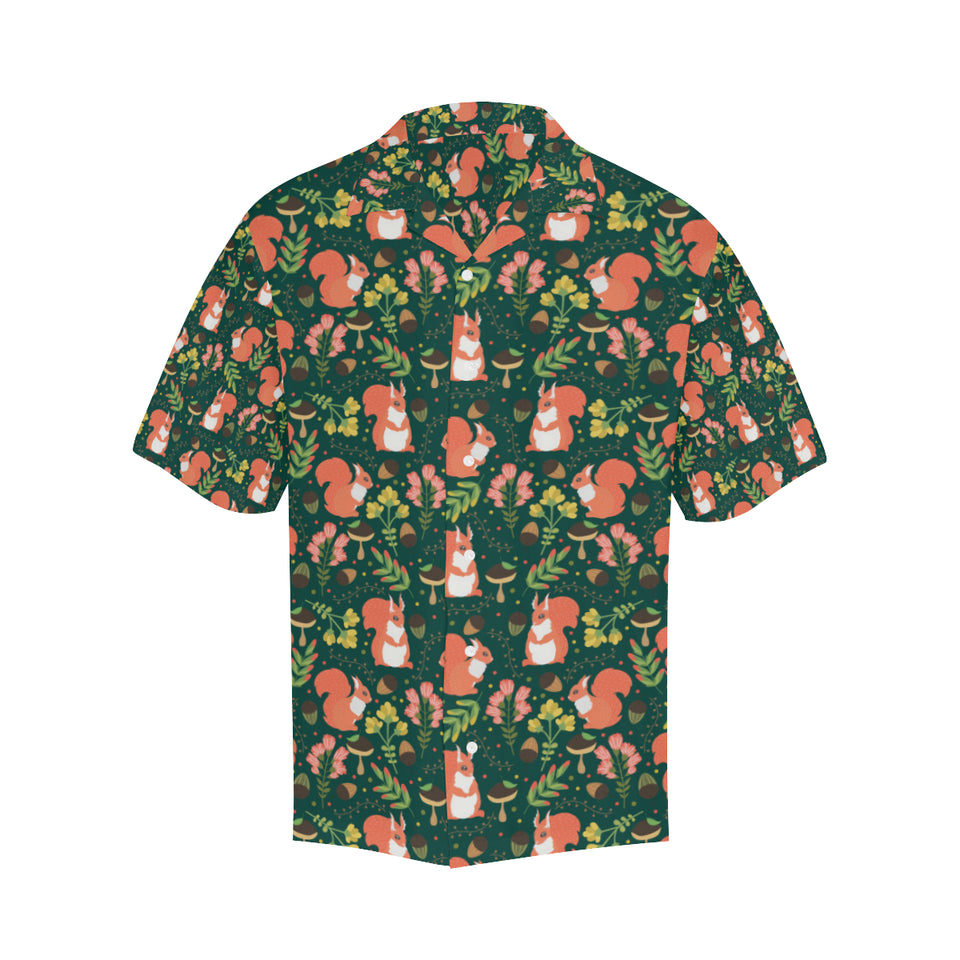 Squirrel Pattern Print Design 03 Men's All Over Print Hawaiian Shirt (Model T58)