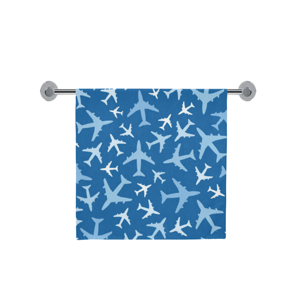 Airplane pattern in the sky Bath Towel