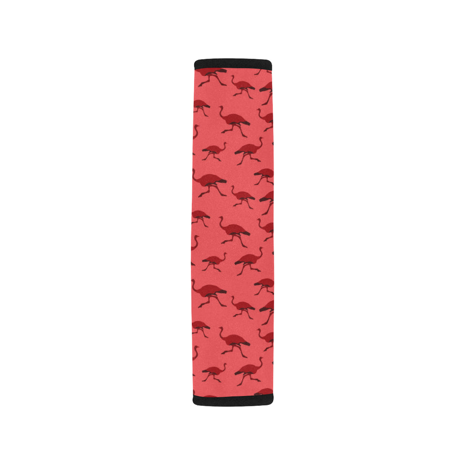 Ostrich Pattern Print Design 03 Car Seat Belt Cover