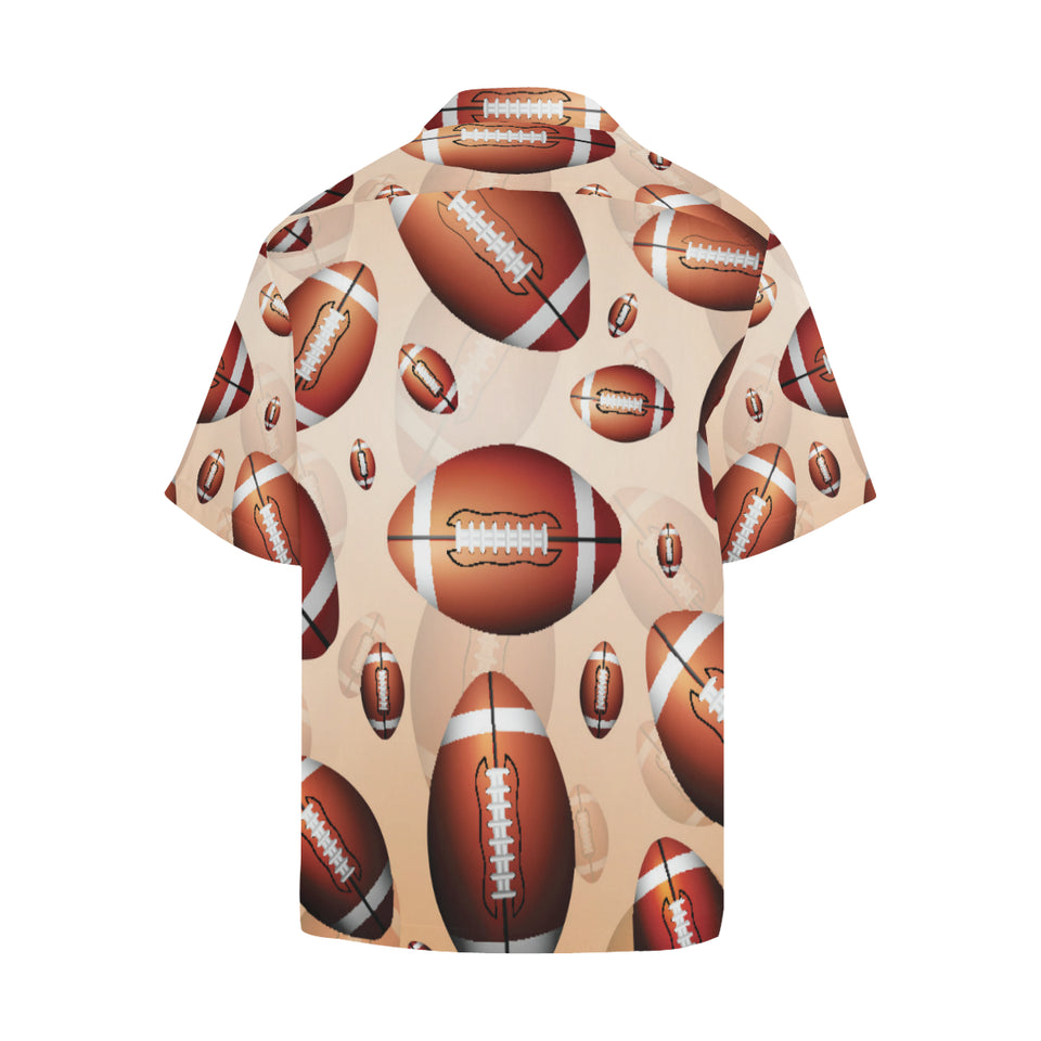 American football ball design pattern Men's All Over Print Hawaiian Shirt