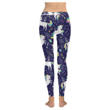Hand drawn cute unicorn star planet Women's Legging Women's Legging Fulfilled In US