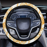 hand drawn orange fruit pattern Car Steering Wheel Cover