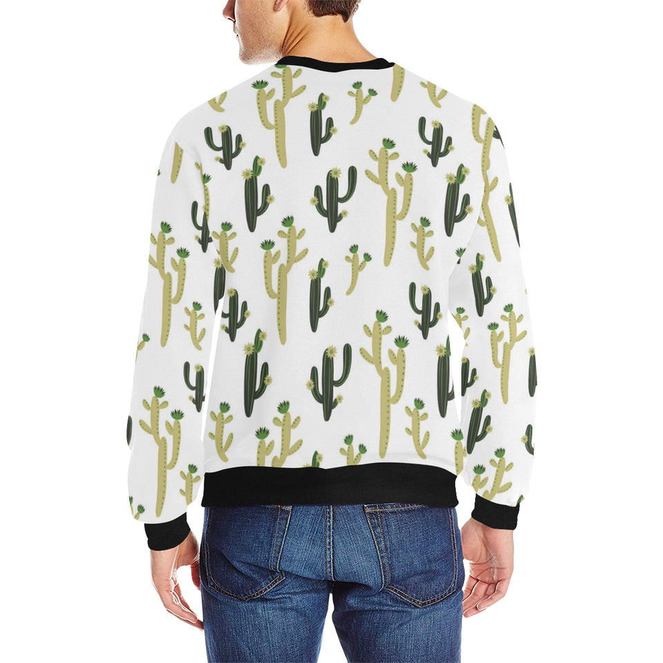 Cute cactus pattern Men's Crew Neck Sweatshirt