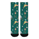 Kangaroo leaves pattern Crew Socks