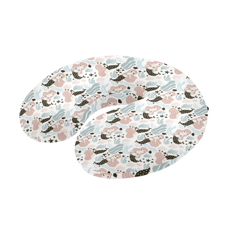 cute mermaid pattern U-Shaped Travel Neck Pillow