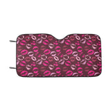 Lips Pattern Print Design 03 Car Sun Shade