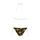sunflower golden polygonal shapes Sexy Bikinis Two-Piece Swimsuits