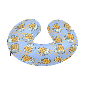 Beer pattern U-Shaped Travel Neck Pillow