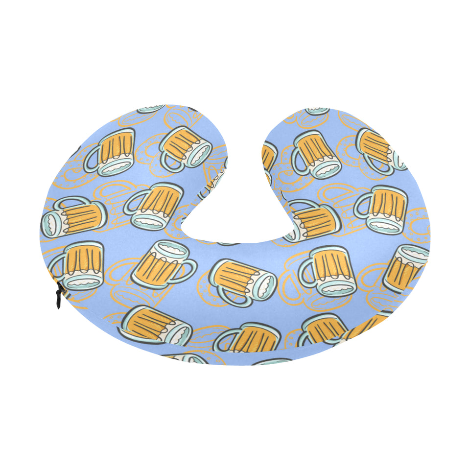 Beer pattern U-Shaped Travel Neck Pillow