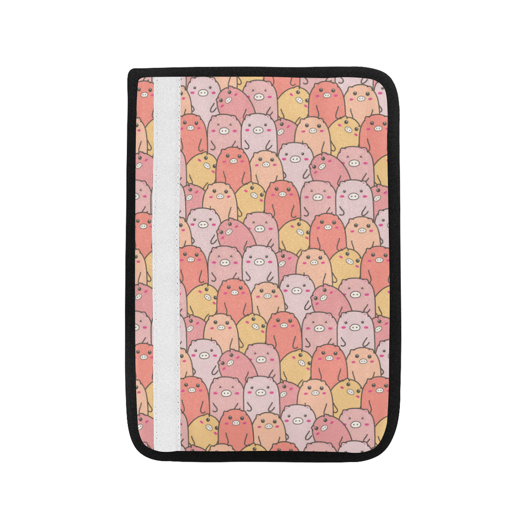 Pig Pattern Print Design 04 Car Seat Belt Cover