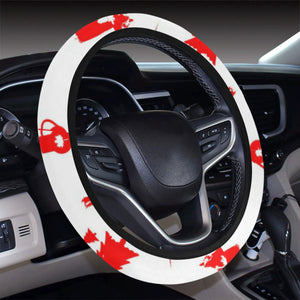 Canada Pattern Print Design 04 Car Steering Wheel Cover