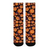 Halloween Pumpkin pattern Crew Socks