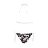 white swan blooming flower pattern Sexy Bikinis Two-Piece Swimsuits