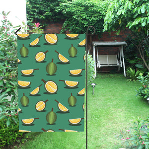 Durian pattern green background House Flag Garden Flag