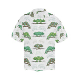 Chameleon lizard pattern Men's All Over Print Hawaiian Shirt