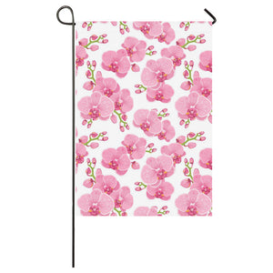 pink purple orchid pattern background House Flag Garden Flag