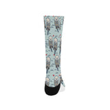Lovely Sea Otter Pattern Crew Socks