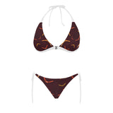 Boomerang Australian aboriginal ornament circle bl Sexy Bikinis Two-Piece Swimsuits