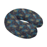 Beautiful peacock feather pattern U-Shaped Travel Neck Pillow