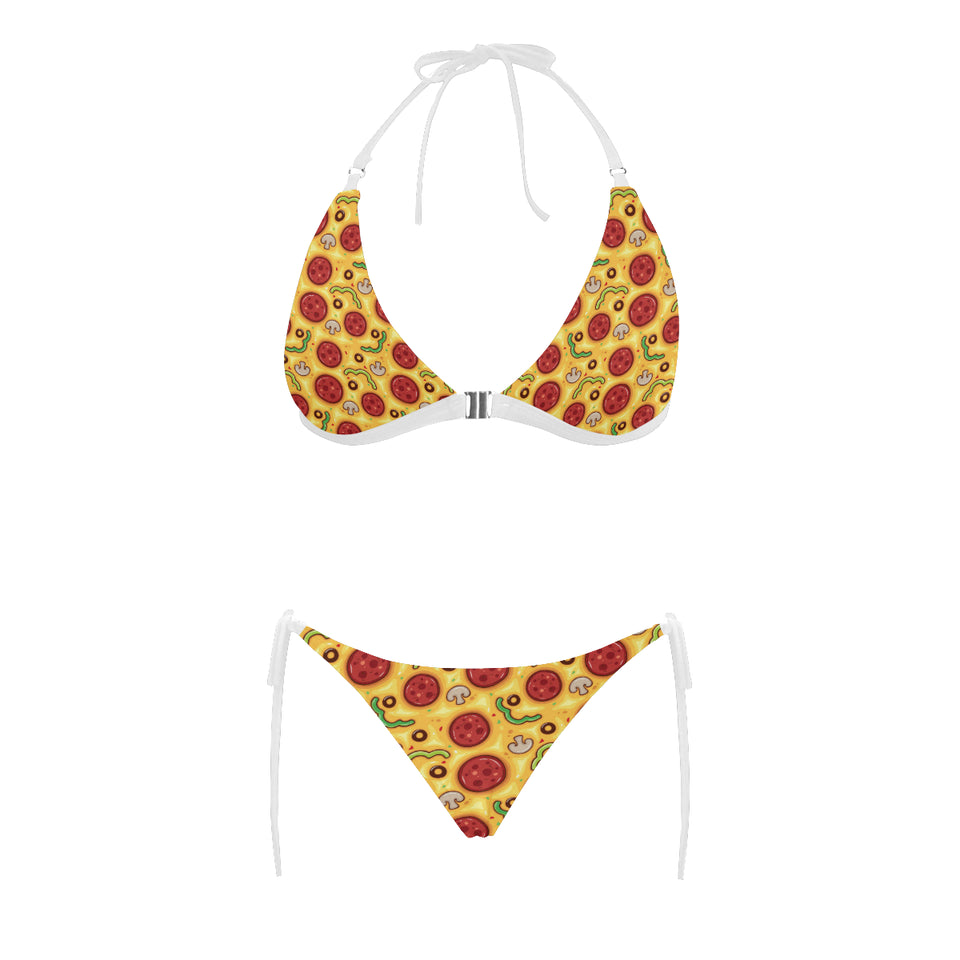 Pizza texture pattern Sexy Bikinis Two-Piece Swimsuits