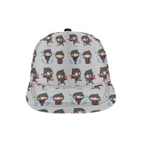 Cute ninja pattern All Over Print Snapback Cap