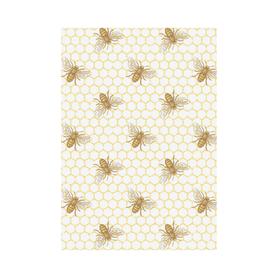 Bee honeycomb seamless design pattern House Flag Garden Flag