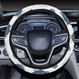 Pigeon Pattern Print Design 02 Car Steering Wheel Cover